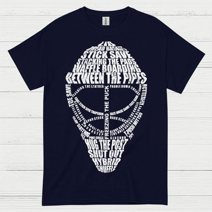 Between The Pipes Goalie Mask Hockey T-Shirt
