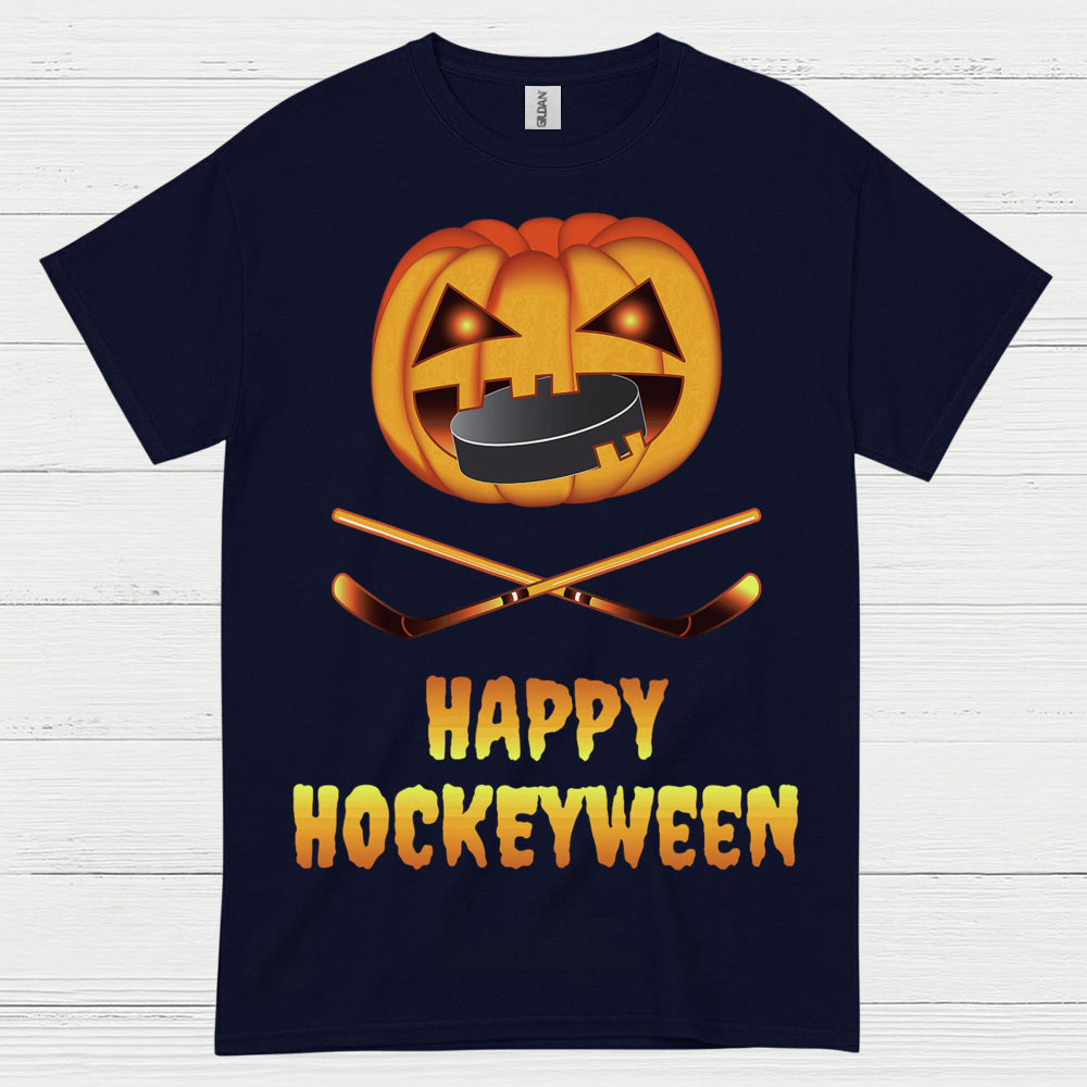 Happy Hockeyween Halloween Hockey T-Shirt