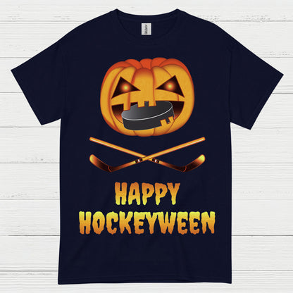 Happy Hockeyween Halloween Hockey T-Shirt
