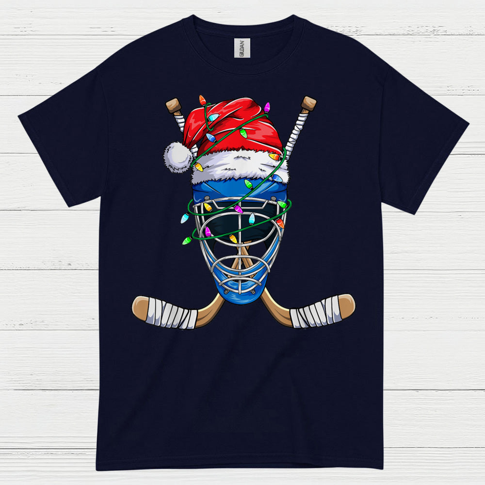 Hockey Goalie Christmas Lights T-Shirt