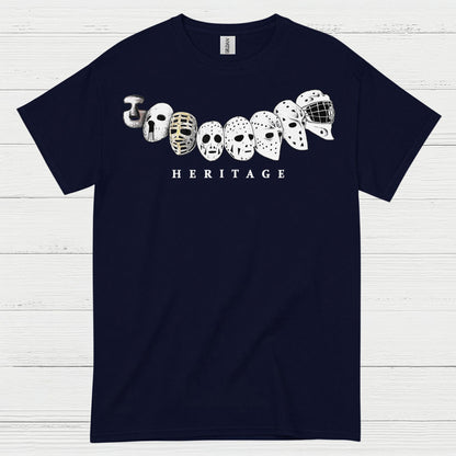 Hockey Heritage Goalie Mask Evolution T Shirt