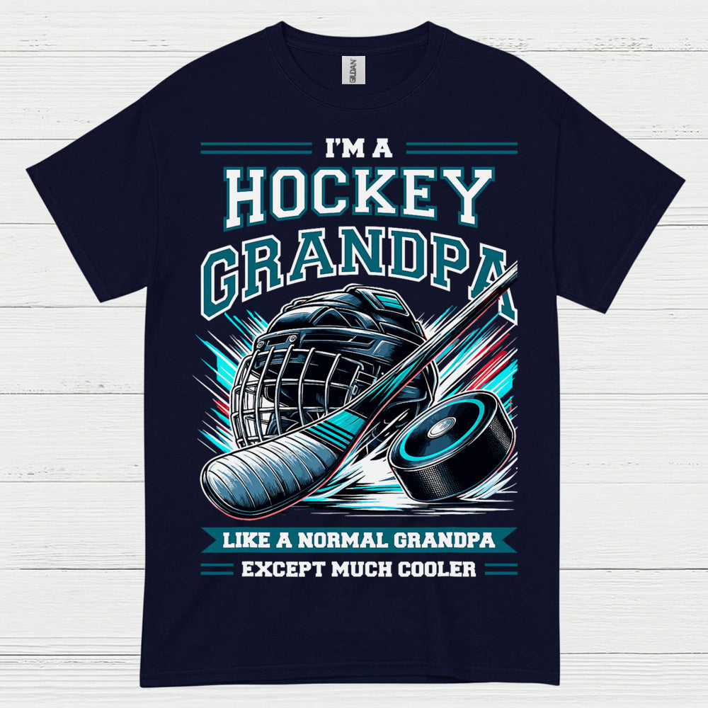 I’m a Hockey Grandpa T-Shirt Funny Hockey Gift for Grandpas