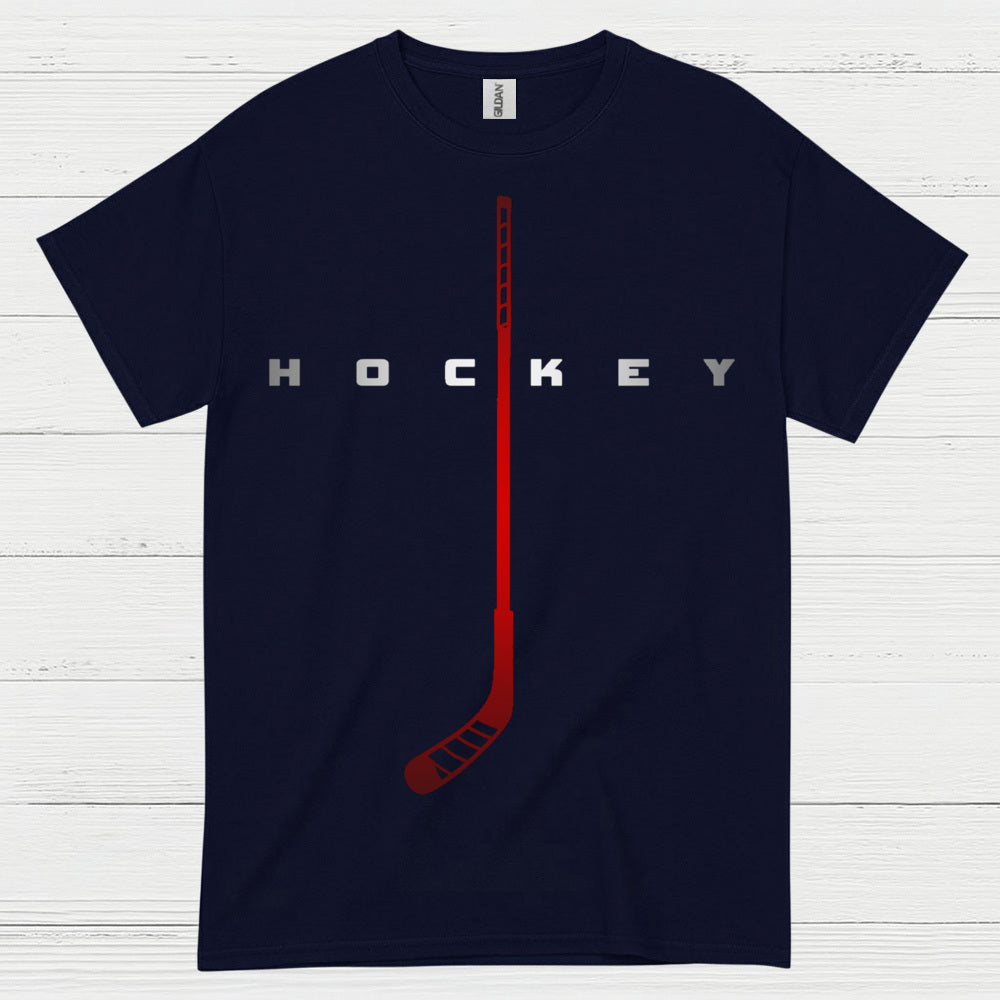 Minimalist Hockey Stick Graphic T-Shirt