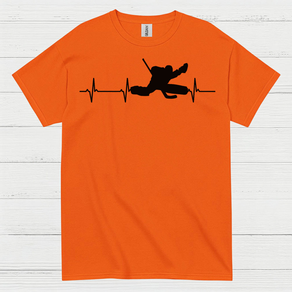 Hockey Heartbeat Player Silhouette T Shirt