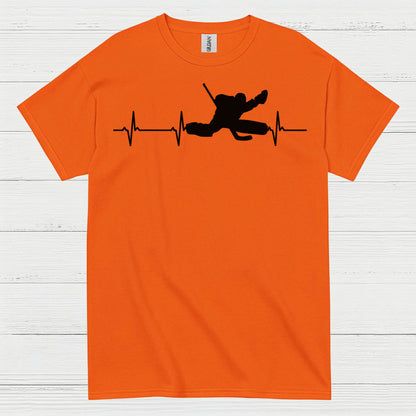 Hockey Heartbeat Player Silhouette T Shirt