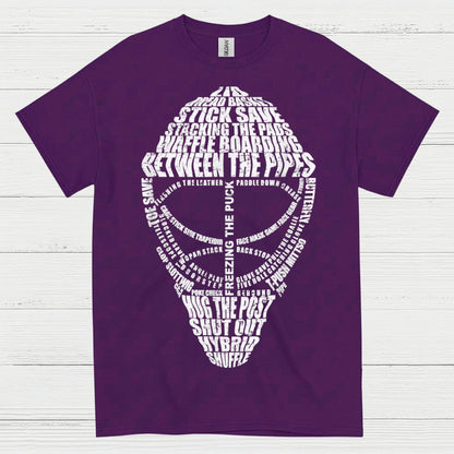 Between The Pipes Goalie Mask Hockey T-Shirt