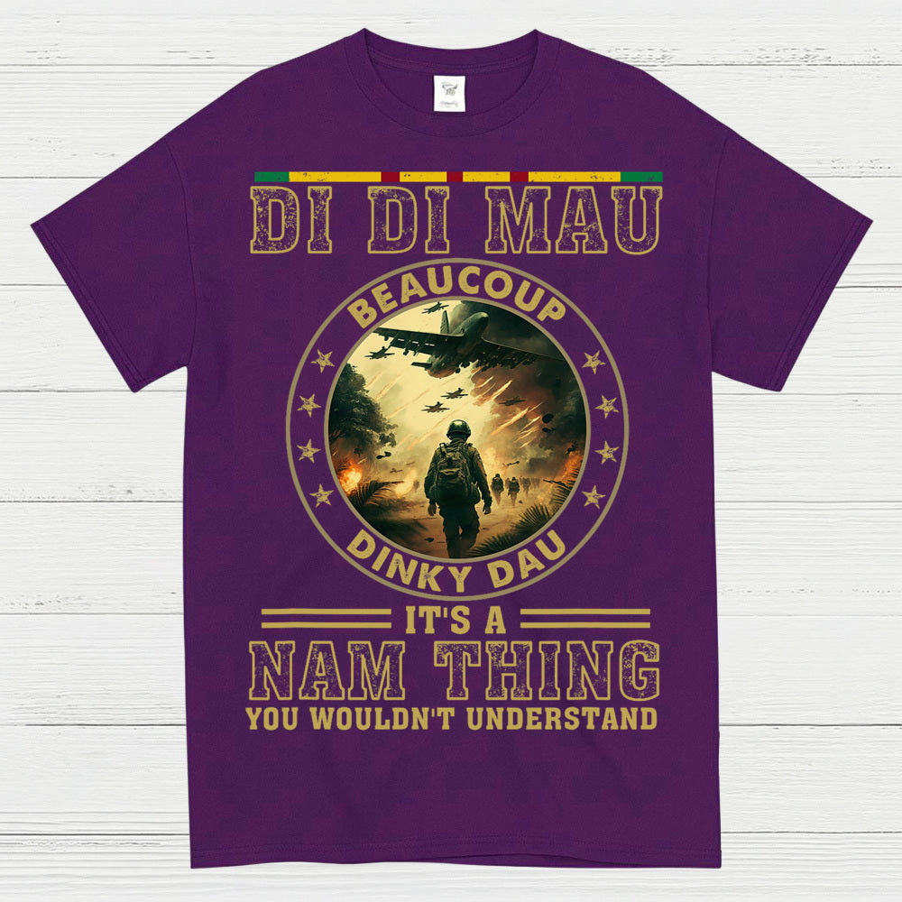 Di Di Mau Beaucoup Dinky Dau Vietnam Veteran T-Shirt