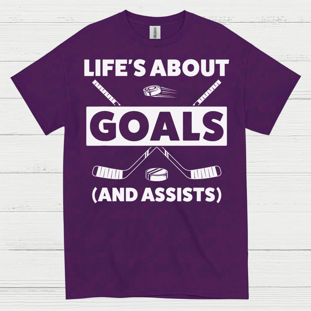 Goals And Assists Hockey T-Shirt