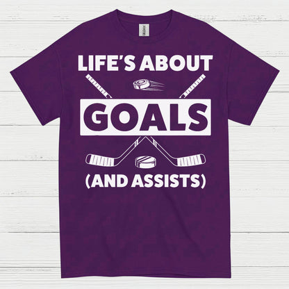 Goals And Assists Hockey T-Shirt