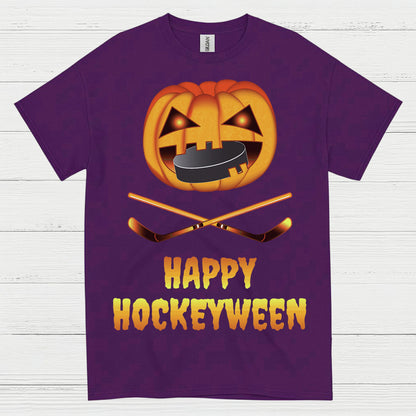 Happy Hockeyween Halloween Hockey T-Shirt