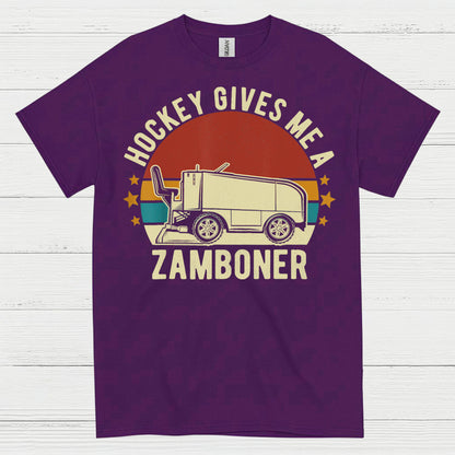 Hockey Gives Me A Zamboner Funny Hockey T-Shirt