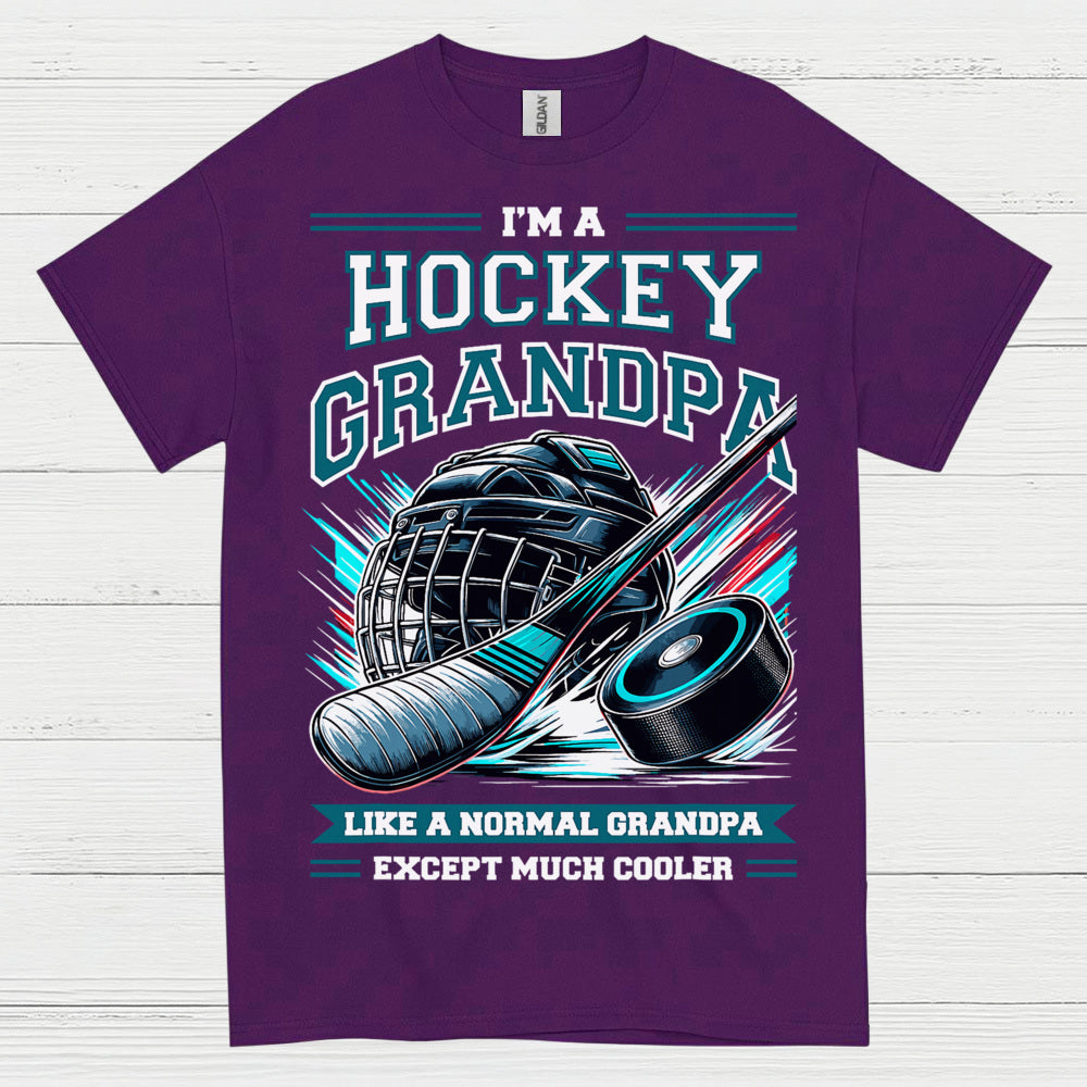 I’m a Hockey Grandpa T-Shirt Funny Hockey Gift for Grandpas