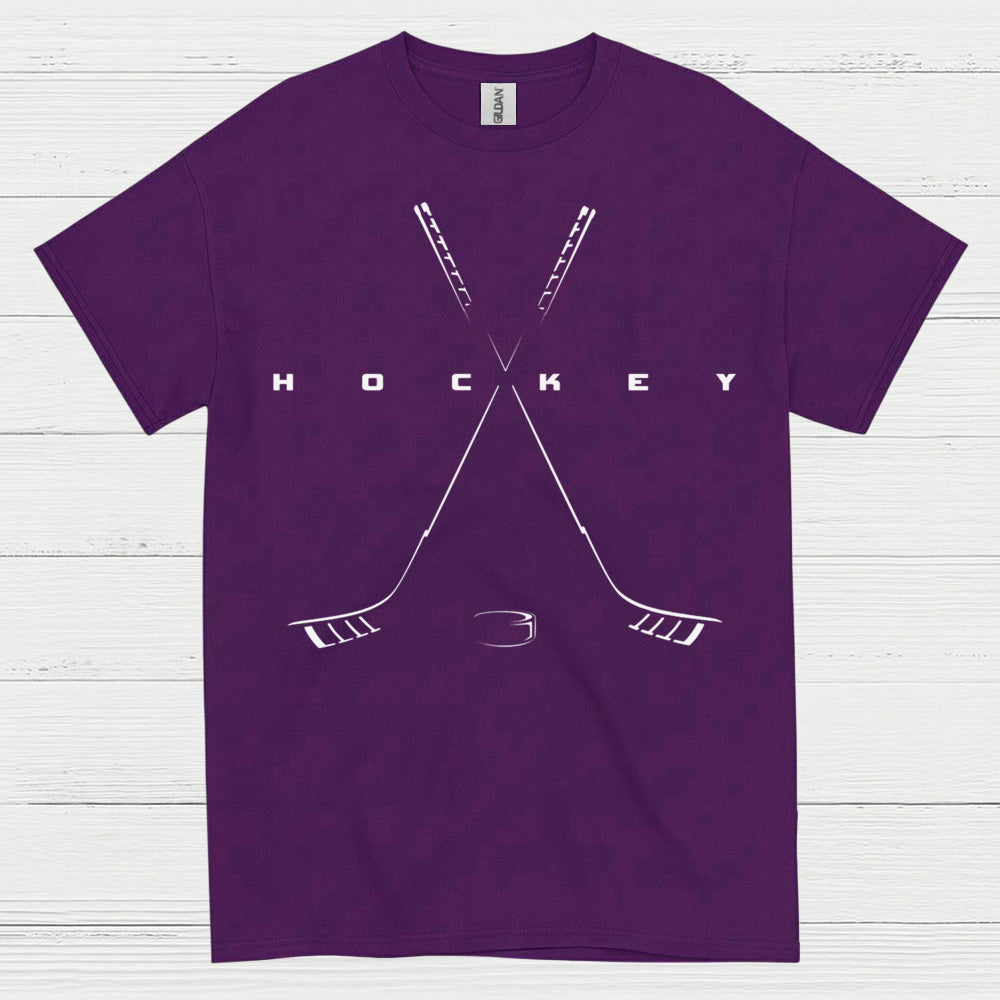 Minimalist Hockey Crossed Sticks T-Shirt