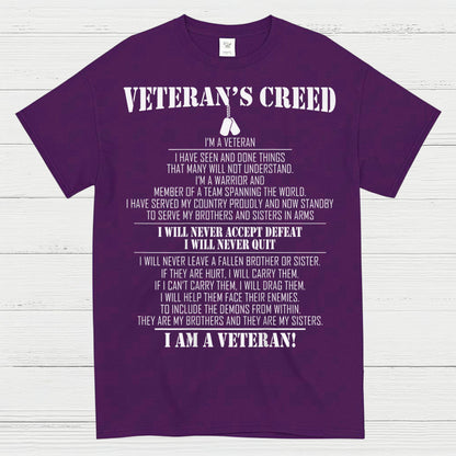 Veteran’s Creed I Am A Veteran T-Shirt