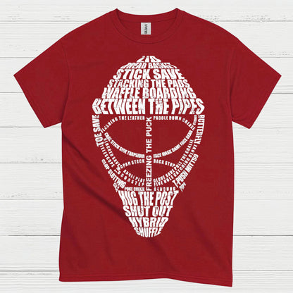Between The Pipes Goalie Mask Hockey T-Shirt