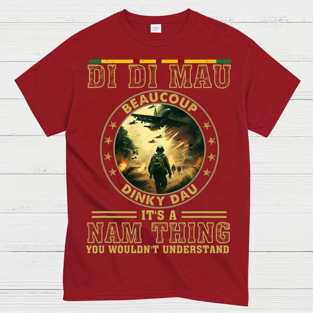 Di Di Mau Beaucoup Dinky Dau Vietnam Veteran T-Shirt