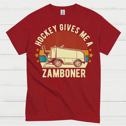 Hockey Gives Me A Zamboner Funny Hockey T-Shirt