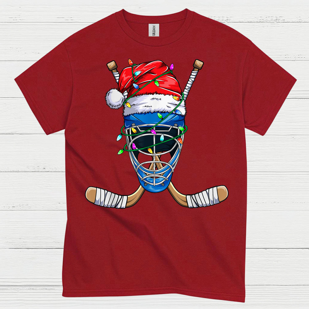 Hockey Goalie Christmas Lights T-Shirt