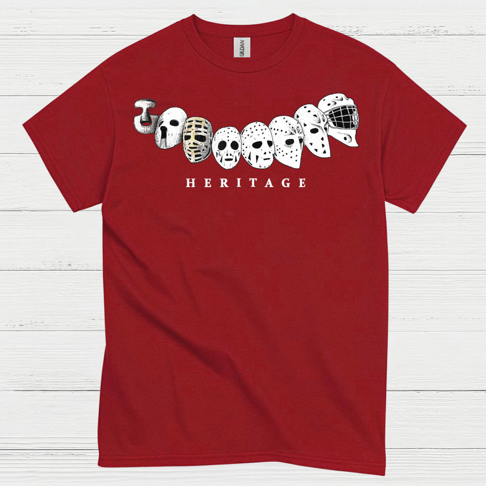 Hockey Heritage Goalie Mask Evolution T Shirt