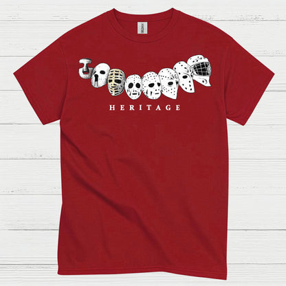 Hockey Heritage Goalie Mask Evolution T Shirt
