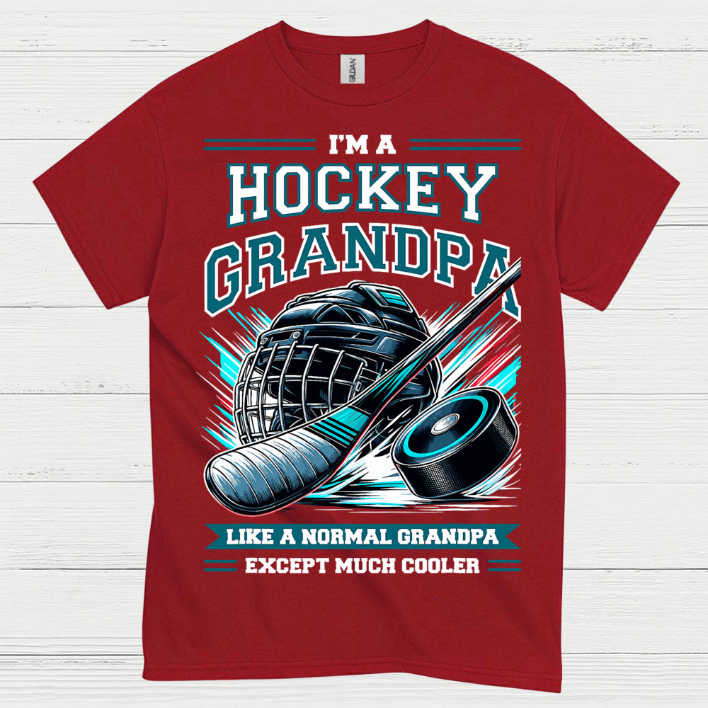 I’m a Hockey Grandpa T-Shirt Funny Hockey Gift for Grandpas