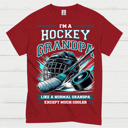 I’m a Hockey Grandpa T-Shirt Funny Hockey Gift for Grandpas
