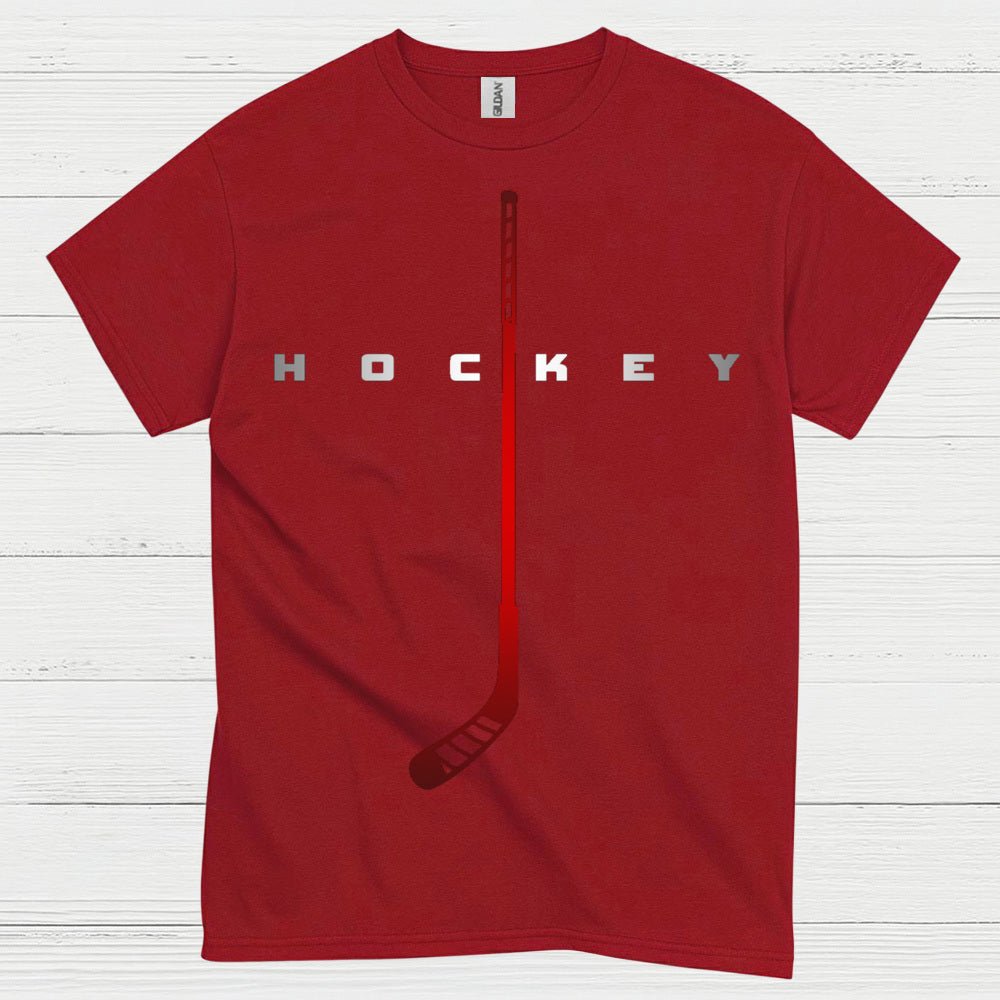 Minimalist Hockey Stick Graphic T-Shirt