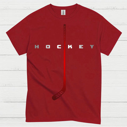 Minimalist Hockey Stick Graphic T-Shirt