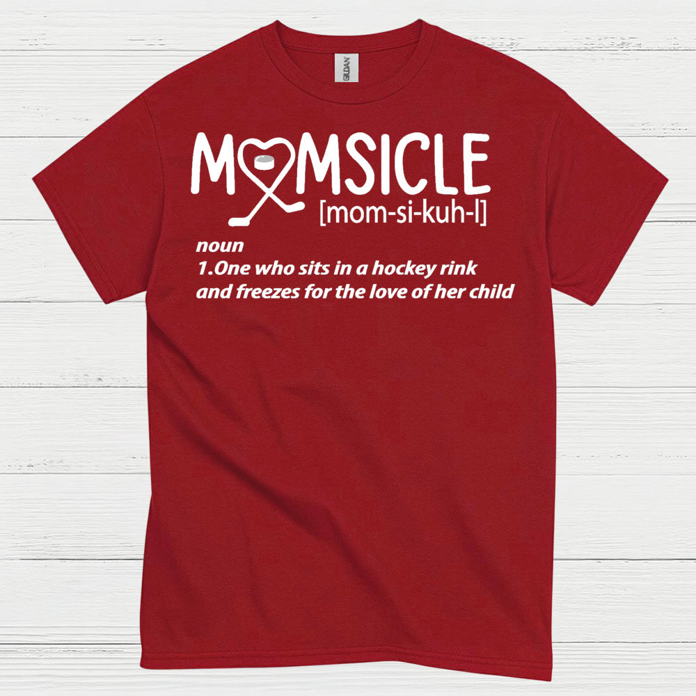 Momsicle Hockey Mom Definition T Shirt
