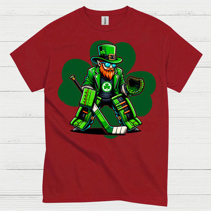 St Patricks Day Hockey Goalie T Shirt