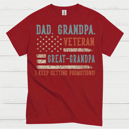 Veteran Dad Grandpa Great Grandpa T-Shirt