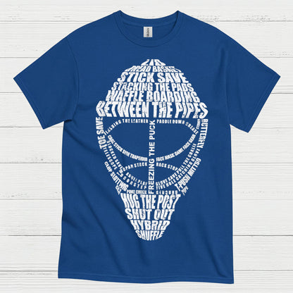 Between The Pipes Goalie Mask Hockey T-Shirt