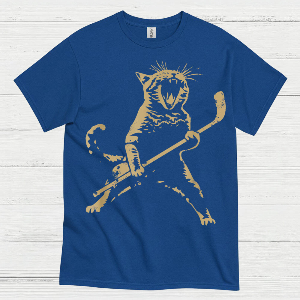 Cat Playing Ice Hockey Hockey T Shirt
