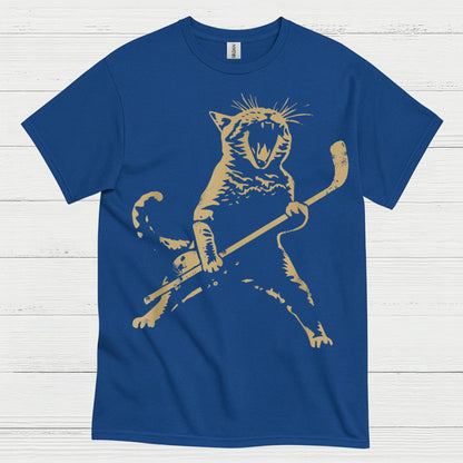 Cat Playing Ice Hockey Hockey T Shirt