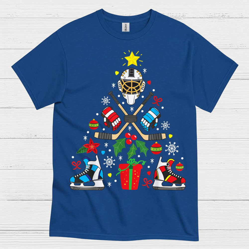Hockey Christmas Tree T-Shirt