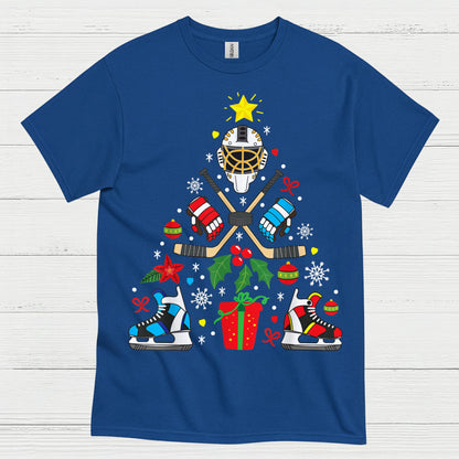 Hockey Christmas Tree T-Shirt