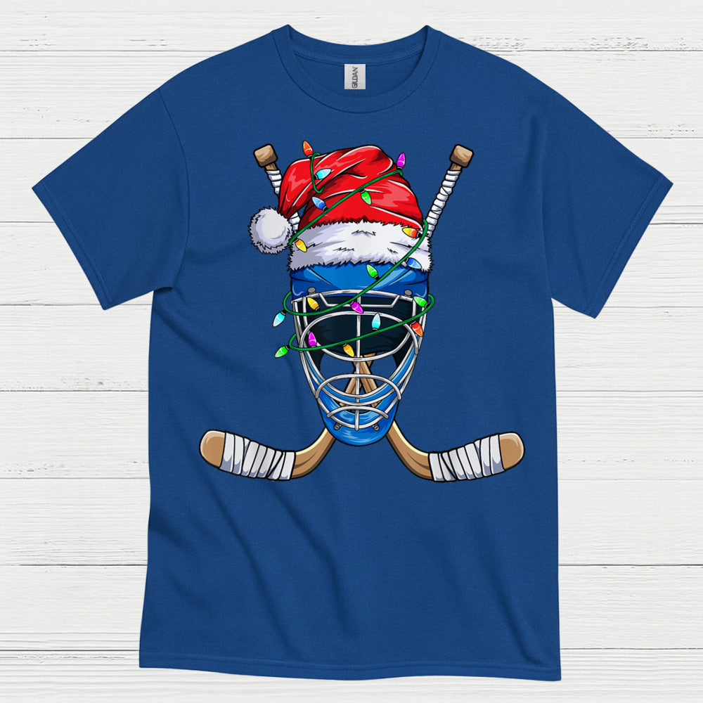 Hockey Goalie Christmas Lights T-Shirt