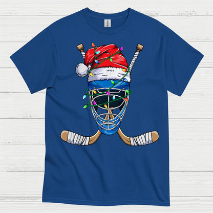 Hockey Goalie Christmas Lights T-Shirt