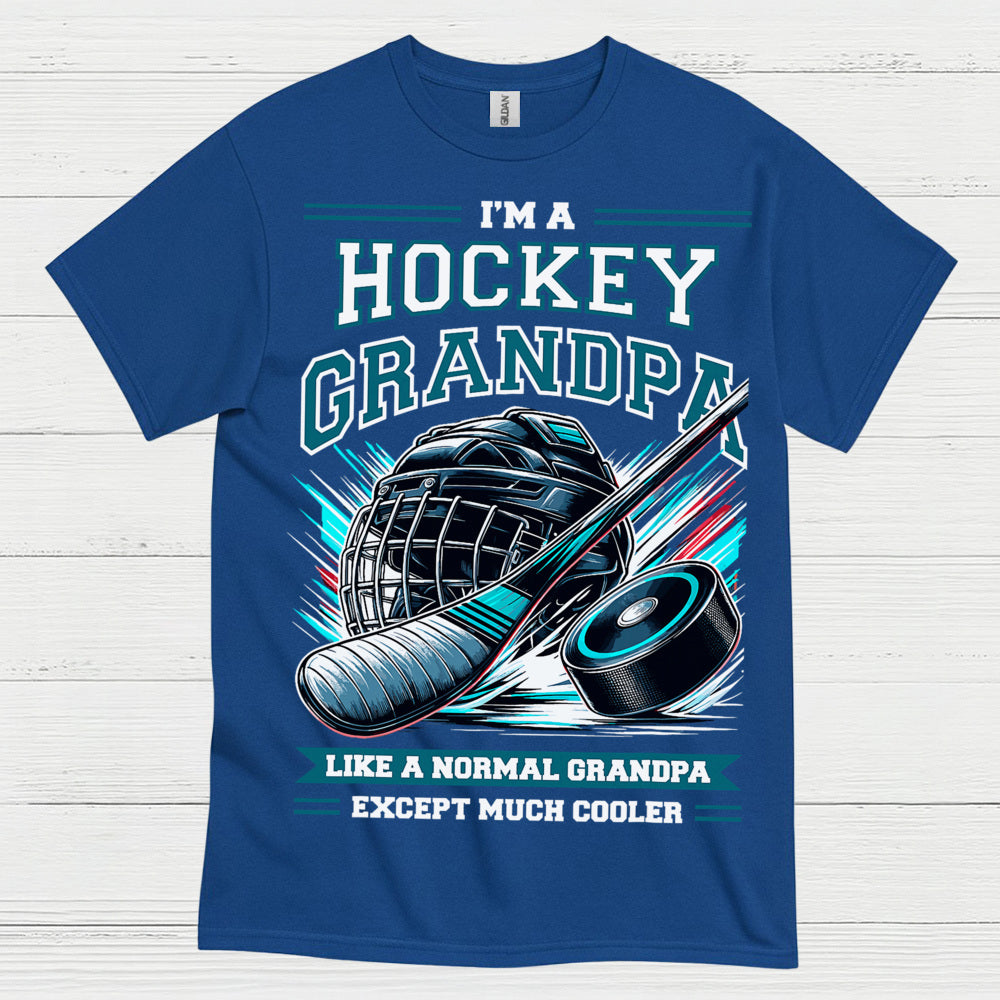 I’m a Hockey Grandpa T-Shirt Funny Hockey Gift for Grandpas