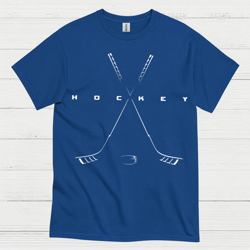 Minimalist Hockey Crossed Sticks T-Shirt