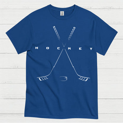 Minimalist Hockey Crossed Sticks T-Shirt