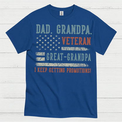 Veteran Dad Grandpa Great Grandpa T-Shirt