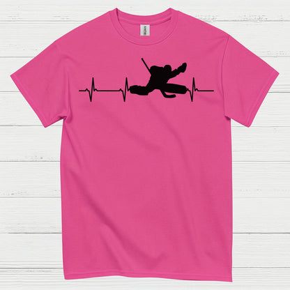 Hockey Heartbeat Player Silhouette T Shirt