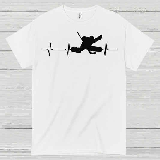 Hockey Heartbeat Player Silhouette T Shirt