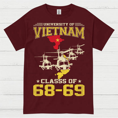 University Of Vietnam Class Of 68 69 Veteran T Shirt