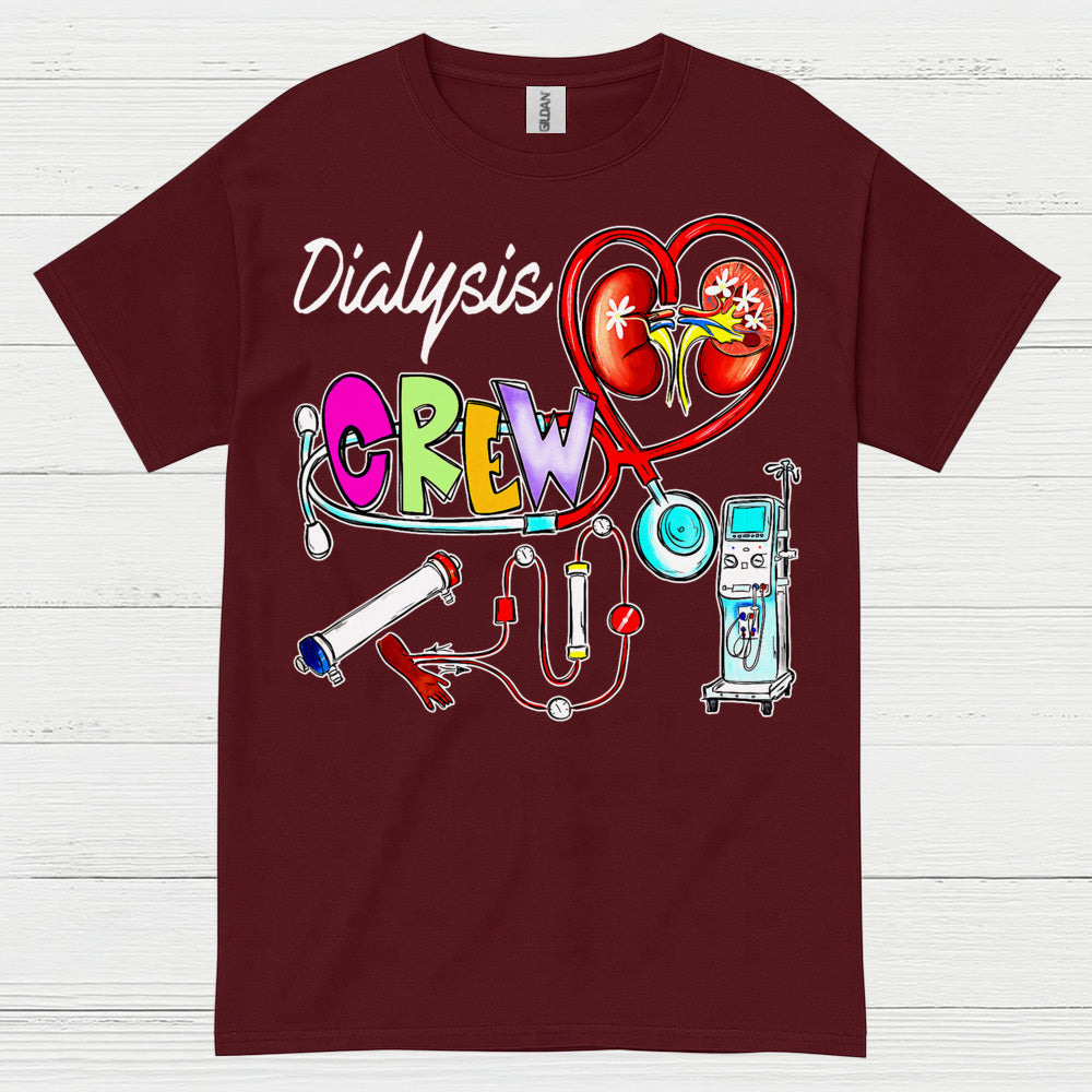Dialysis Crew Support Awareness T Shirt