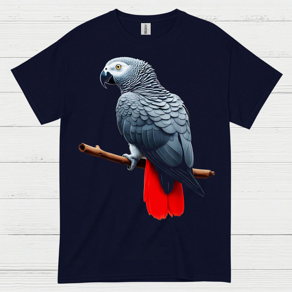African Grey Parrot Graphic T Shirt