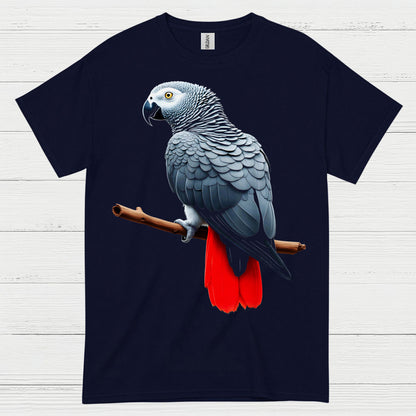 African Grey Parrot Graphic T Shirt