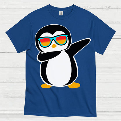 Cool Dabbing Penguin Funny Graphic T Shirt