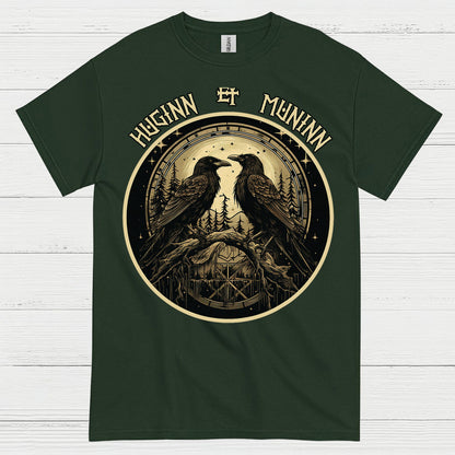 Huginn And Muninn Raven T Shirt